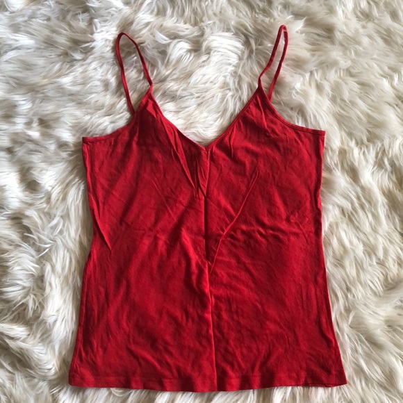 Club Monaco Tops - Apple Red  Club Monaco V Front Camisole